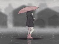 Anime Menhera GIF - Anime Menhera Raining - Discover   Share GIFs  2 .gif