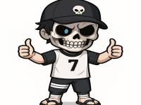 Skeletal Ceria dengan Kaos Olahraga.png