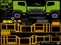 HINO 500 CAR CARRIER  MUATAN MOBIL  HIJAU ORIGINAL.png