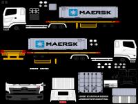 LIVERY HINO 500 TRAILER KONTAINER MAERSK PUTIH.png