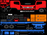 LIVERY HINO LOHAN TRAILER KONTAINER 20FT BISA LEPAS HAPAG-LIOYD.png