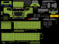 Livery Hino 500 Dump Tronton Mbois Hijau Bersih.png