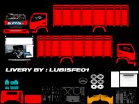 Livery Hino Dutro Bak Kayu Muatan Pasir Full Merah.png