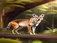 An image of a Tasmanian Tiger in its natural habit.jpg